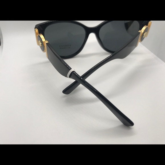VERCACE SQUARED MEDUSA MEDALLION SUNGLASSES - Picture 9 of 12